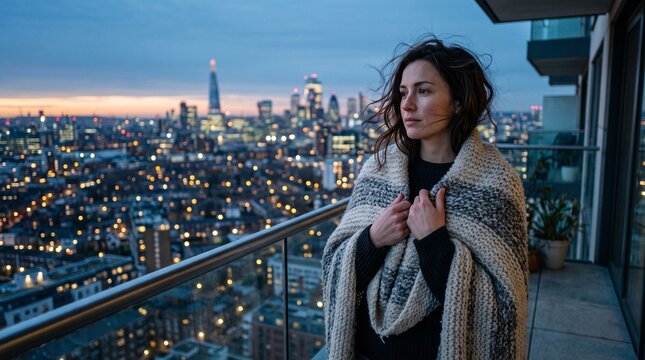 Cinematic Portrait of Melancholic Person in Solitude and Heartbreak After Relationship Separation
