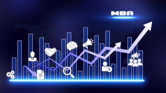 Monthly Business Review MBR Performance Analysis with Rising Growth Chart, Strategic Planning, Revenue Tracking and Corporate Management