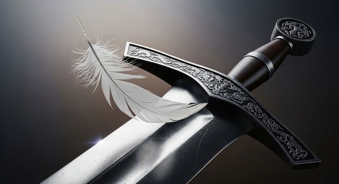 Sword and feather
