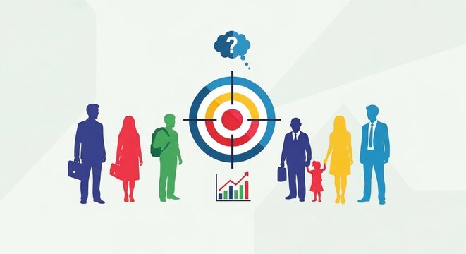 Target audience concept illustration