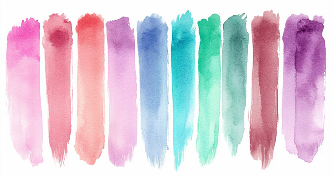 Colorful watercolor patch background vector