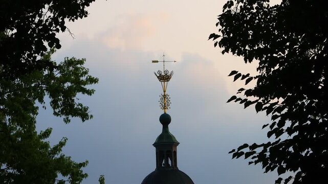 the famous crown of siegen germany 4k video