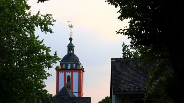 the famous crown of siegen germany 4k video
