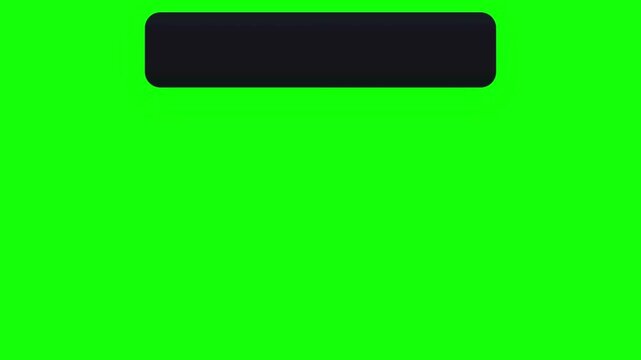 Seamless loop of treasury and payments mobile app notification banner animation on green screen background for business presentations and financial technology interfaces