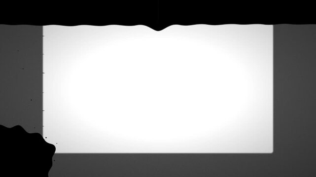Minimalist white paper frame border animation overlay template frame with dark textured background for creative video presentations and storytelling templates black dark texture presentation