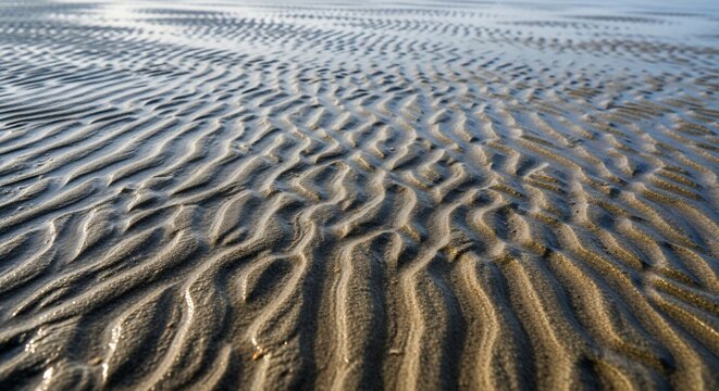 Textured sand ripples abstract