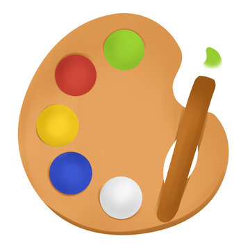 brush and paint