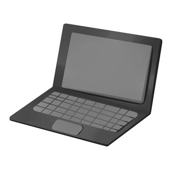 laptop isolated on white background