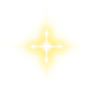Cross Shaped Bokeh Light Flare transparent Background