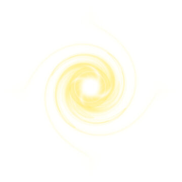 Swirling Gold Energy Portal Light Effect