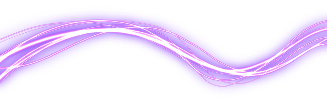 Twisted Purple Neon Light Strands