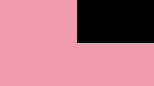 Pink clock wipe transition sweeping clockwise, radial scene change animation, transparent background