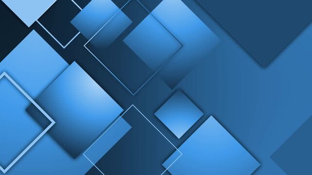 Abstract geometric background with layered squares modern gradient design animation