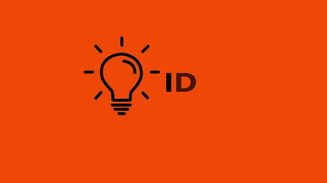 Creative Idea Light Bulb Icon Animation