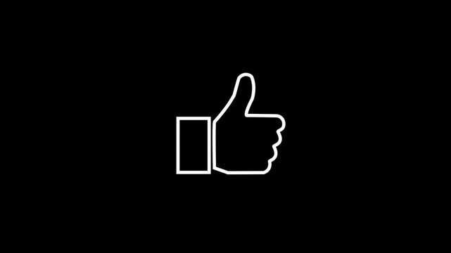 Like Thumbs Up Icon Animation