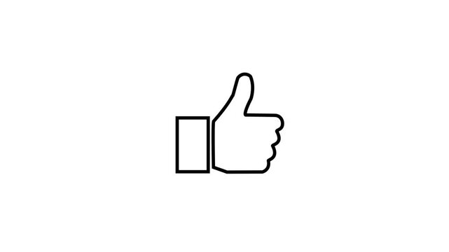Like Thumbs Up Icon Animation