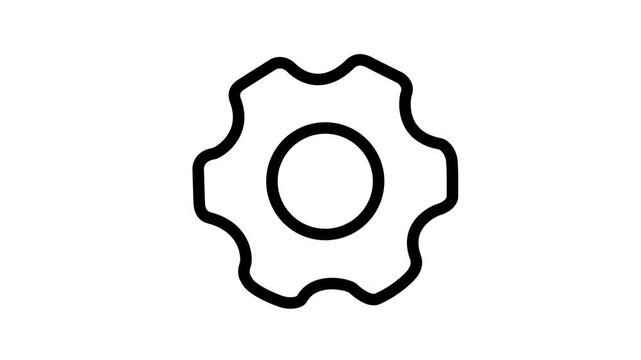 Settings and Configuration Gear Icon Animation