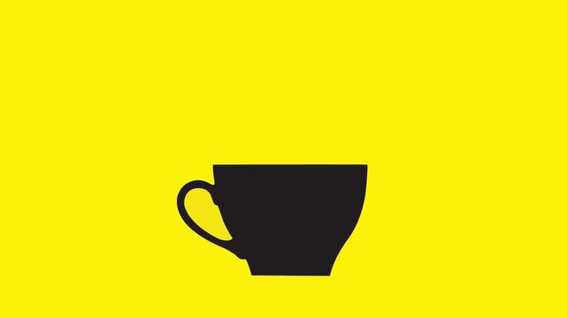 Colorful Beverage Cup Symbol Animation