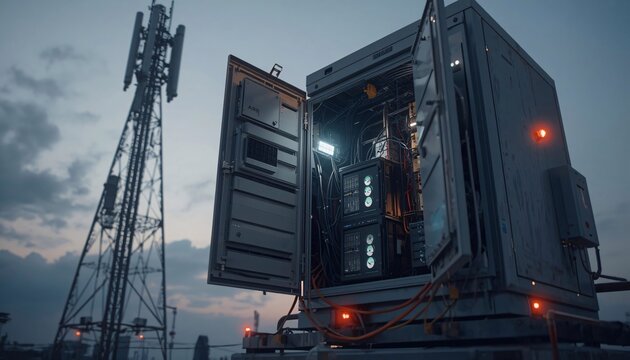 AI Edge Computing Infrastructure in Outdoor Telecom Equipment Cabinet for Distributed Intelligence