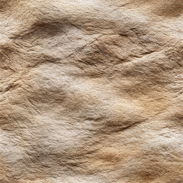 Barren alien desert texture, nadir orthographic view, seamless beige sandstone surface with rugged terrain and natural erosion pattern for background design