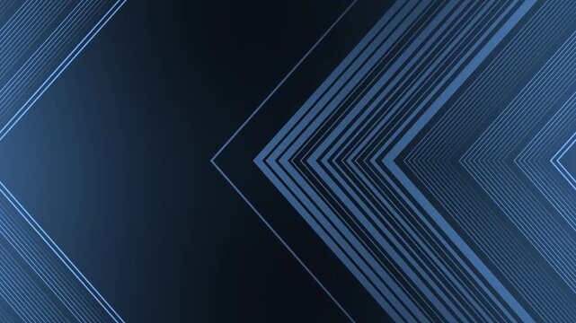 Abstract neon arrow chevron lines on gradient background animation, Arrow line abstract background animated