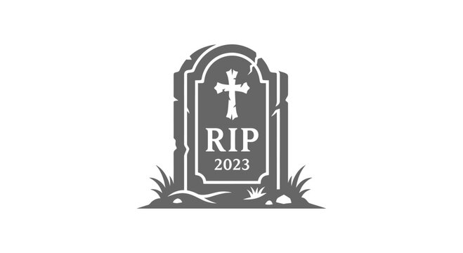Rest In Peace 2023 Tombstone Icon
