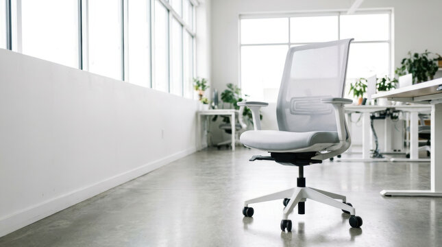 Office chair empty workspace labor shortage impact affects modern office with vacant desk