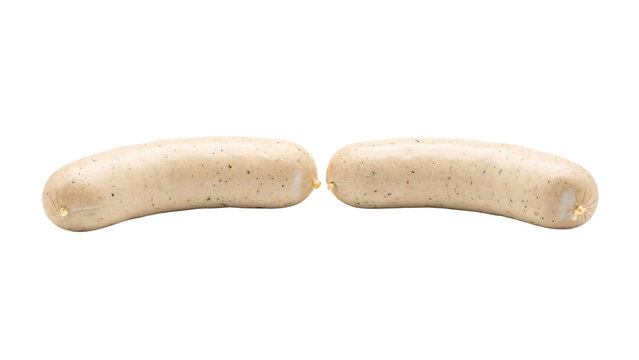 Traditional Bavarian White Weisswurst Sausages