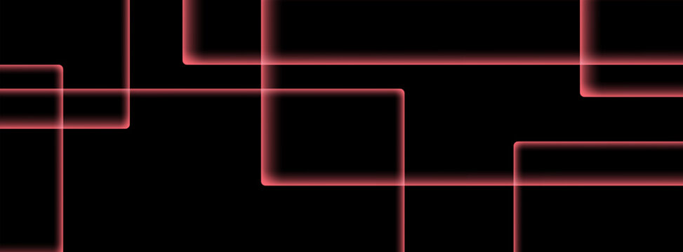 Neon glowing abstract background red color