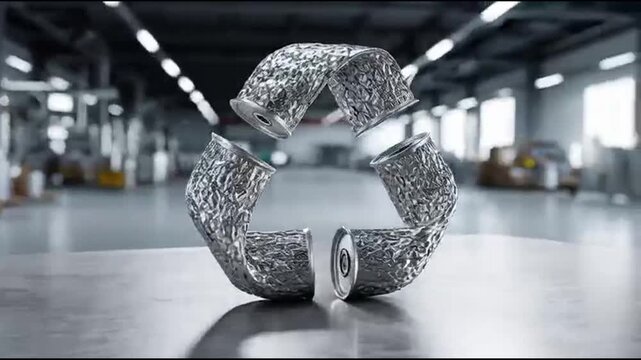 Metal scrap for circular ec recycling in industrial factory