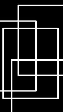 Abstract white geometric lines intersecting to create a modern linear minimal pattern design.