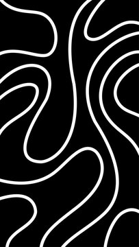 abstract white wavy lines minimalist contour topographic line pattern graphic design illustration.