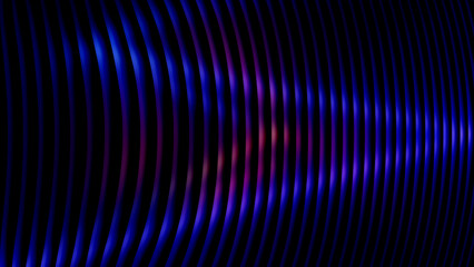 Fototapeta premium Abstract blue and purple digital light pattern on a dark black background