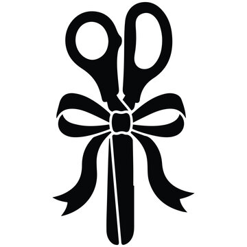 Decorative Gift Bow Silhouette