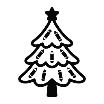 Minimal Christmas Tree Outline