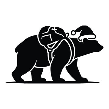Parent and Baby Bear Silhouette