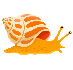 Yellow Sea Snail Digital Illustration © Bayu