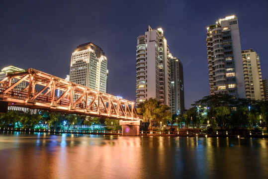 Night Cityscape of Hangzhou, Zhejiang, China