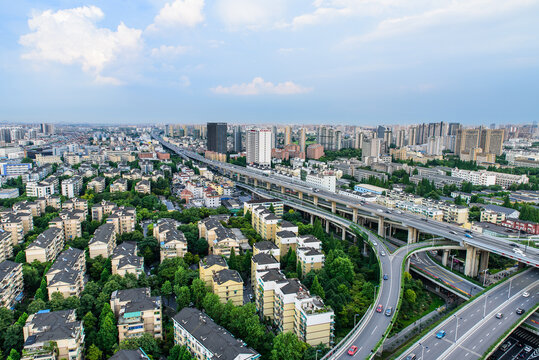 Cityscape of Hangzhou, Zhejiang, China