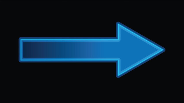 blue arrow on dark background