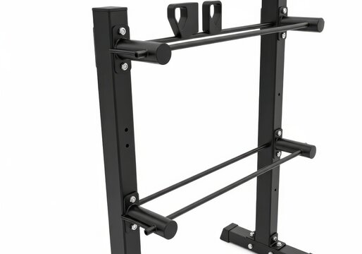 Professional Heavy Duty Black Metal Wall Mounted Fitness Squat Rack