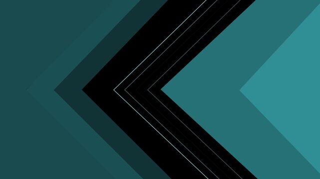 Abstract dark geometric background with sharp chevron shapes and thin glowing lines animation