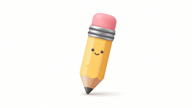 pencil on white background