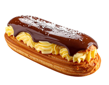 &Eacute;clair isolated on transparent background