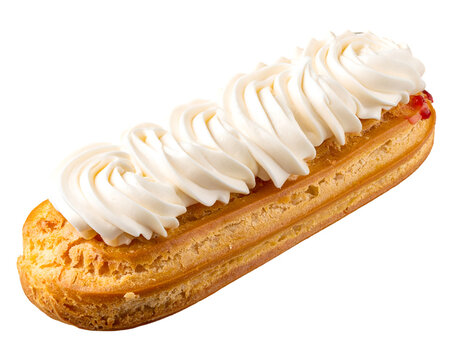 &Eacute;clair isolated on transparent background