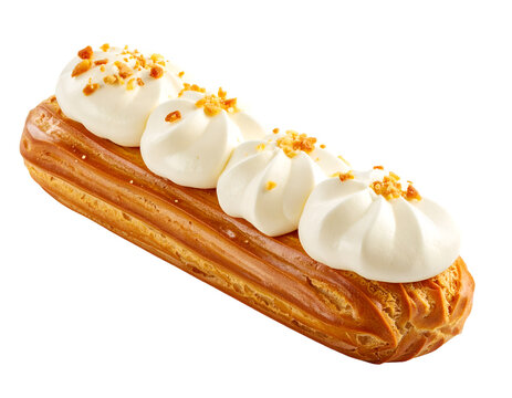 &Eacute;clair isolated on transparent background