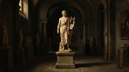 Fototapeta premium Greek marble statue in museum