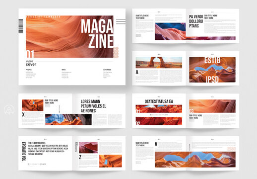 Magazine Landscape Template
