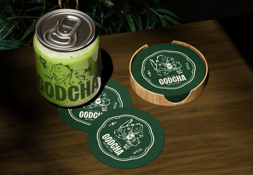 Cafe Coaster Mockup