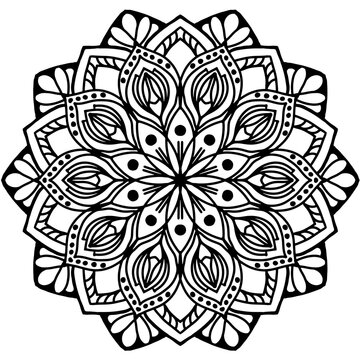 abstract floral background mandala pattern 